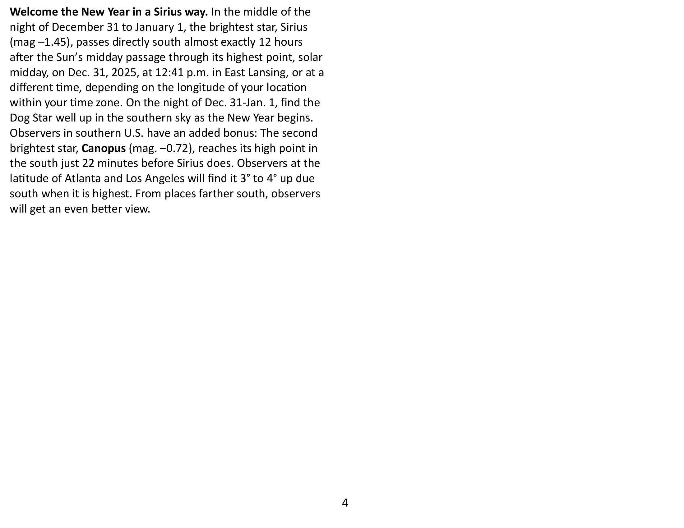 Extra Content for December 2025