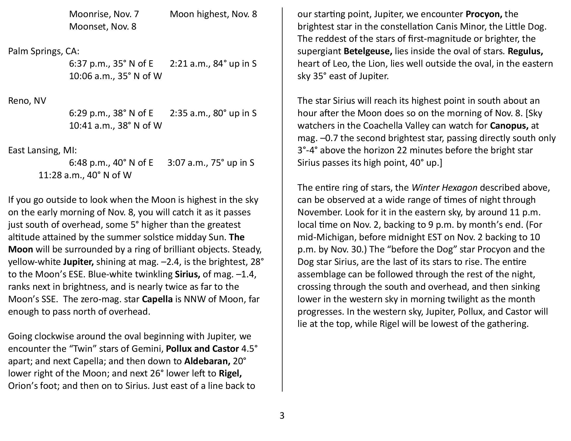 Extra Content for November 2025