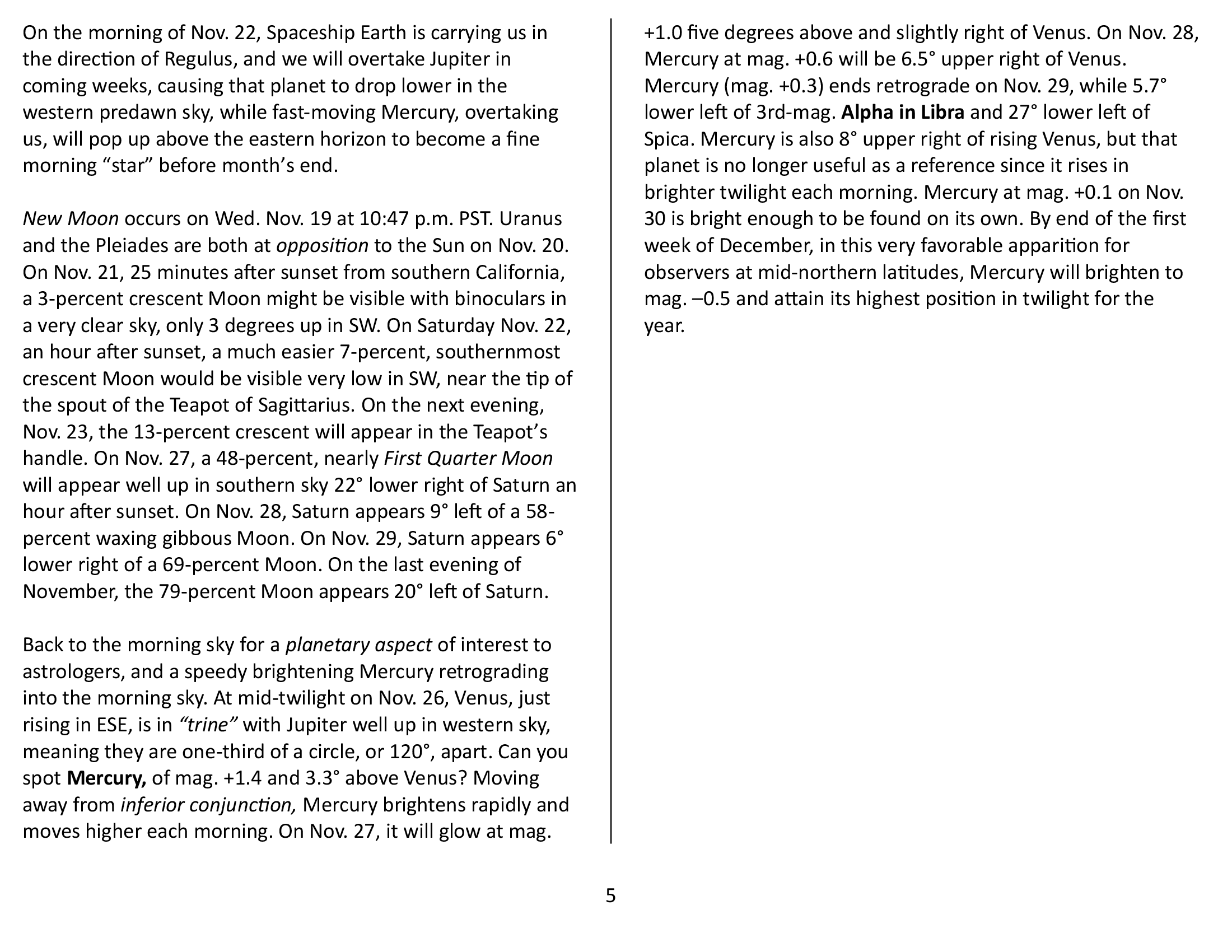 Extra Content for November 2025